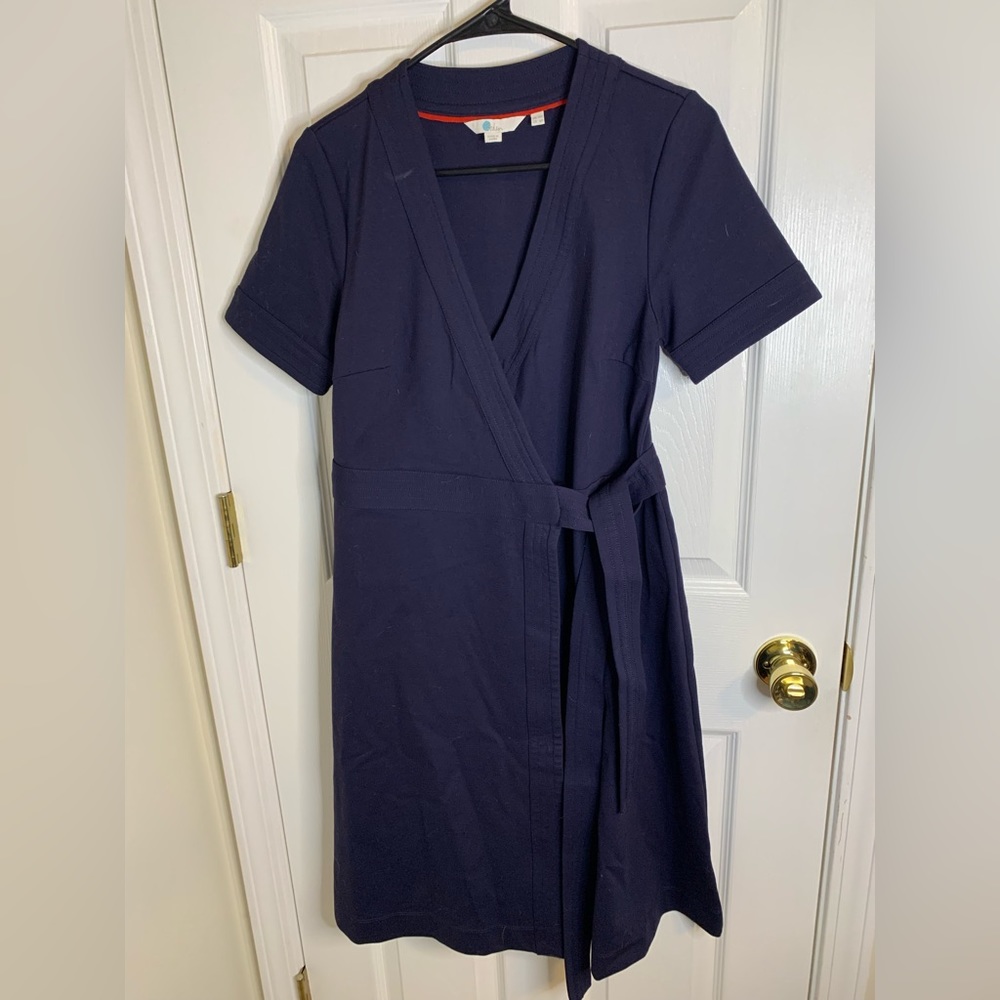 Boden Mira Ponte Wrap Dress